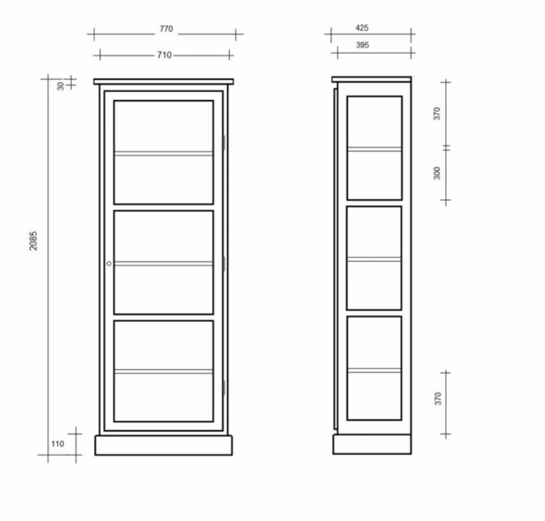 Vitrine – Light Oak N1 - Image 10