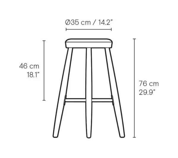Barstol - Wegner - CH56 - Høj - Image 11