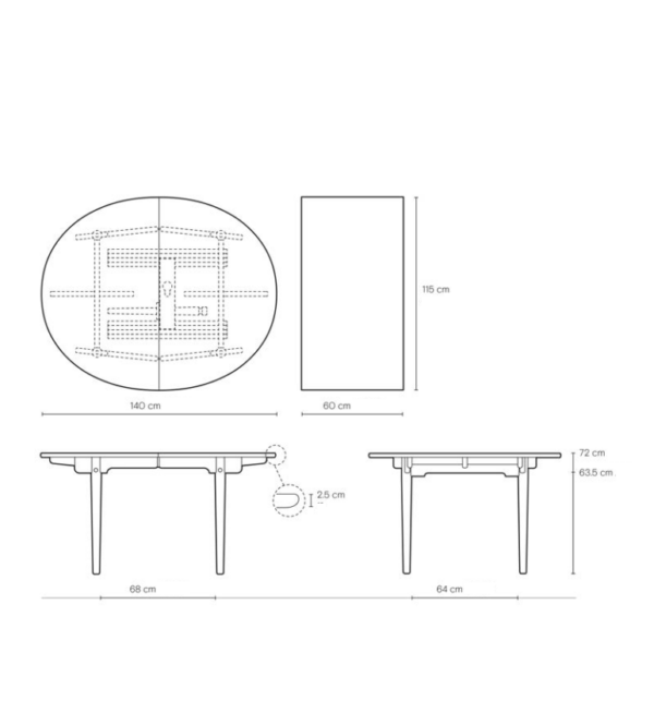 Spisebord – Wegner – Model CH337 – KAMPAGNE - Image 7