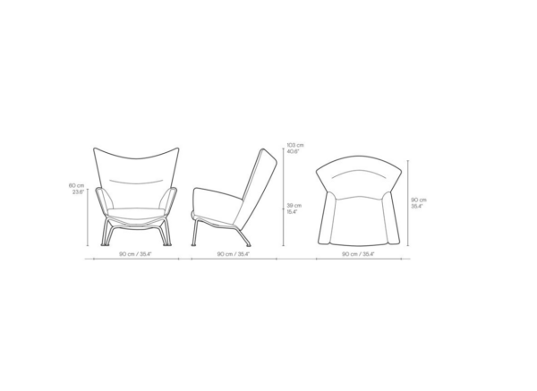 Wing Chair - Wegner - Model CH445 - Image 12