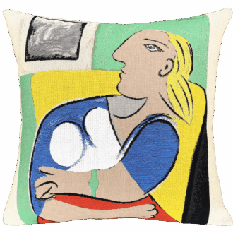 Poulin Design - Picasso - Femme dans un fauteuil Jaune