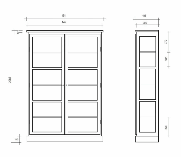 Vitrine – Light Oak N2 - Image 10
