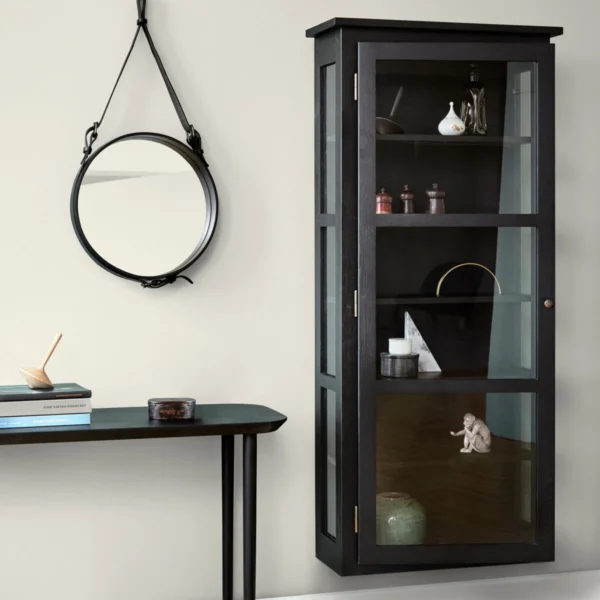 Væghængt vitrineskab – Dark Oak N4 - Image 2