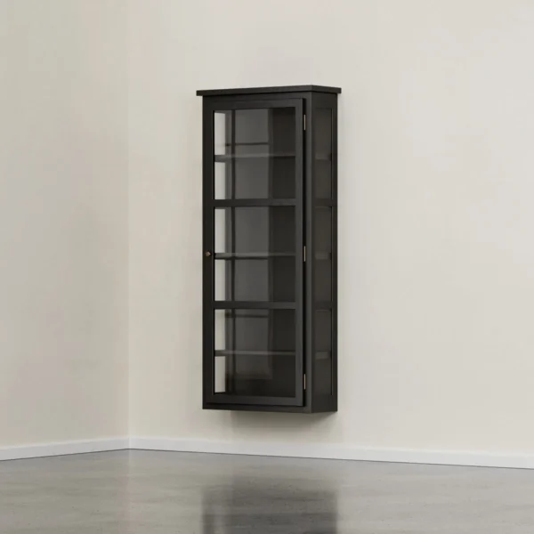 Væghængt vitrineskab – Dark Oak N4 - Image 4