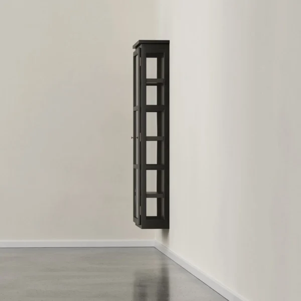 Væghængt vitrineskab – Dark Oak N4 - Image 5