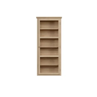 Væghængt vitrineskab – Light Oak N4