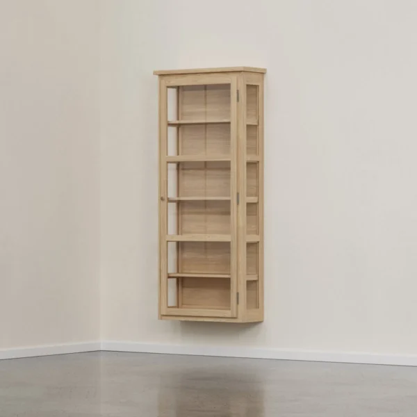 Væghængt vitrineskab – Light Oak N4 - Image 6