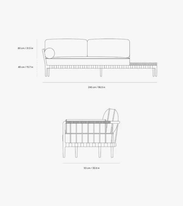 Udendørs sofa - Open-Air - Open End - Vipp720 - Image 10