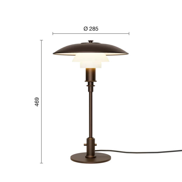 Bordlampe - PH 3/2 Aged Brass opal - Poul Henningsen - Billede 11