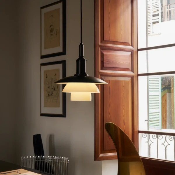 Pendel - PH 3/3 - Aged Brass opal – Poul Henningsen - Billede 2