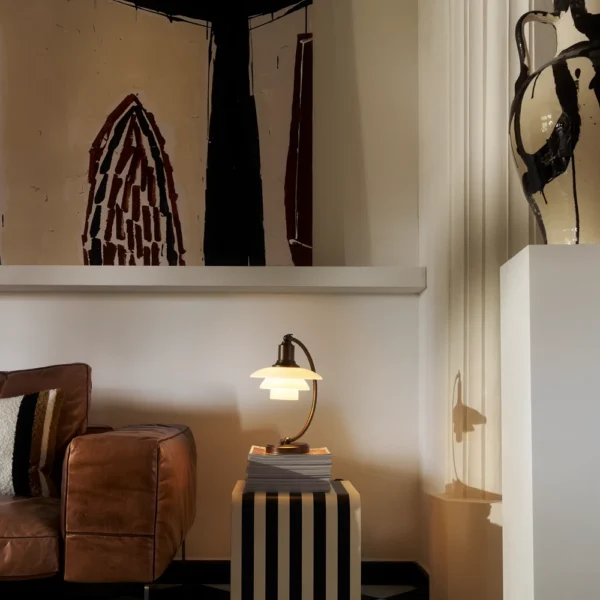 Bordlampe - PH 2/2 Luna Aged Brass opal - Poul Henningsen - Billede 4