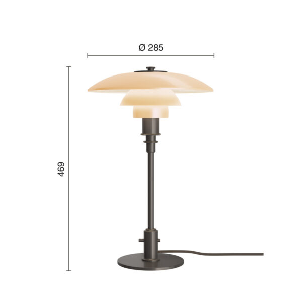 Bordlampe - PH 3/2 Bord - Dusty Terracotta - Limited Edition 2025 - Billede 12