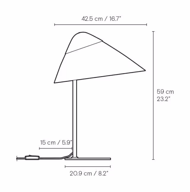 Bordlampe - Wegner - Opala Midi -  HJW02 - Billede 11