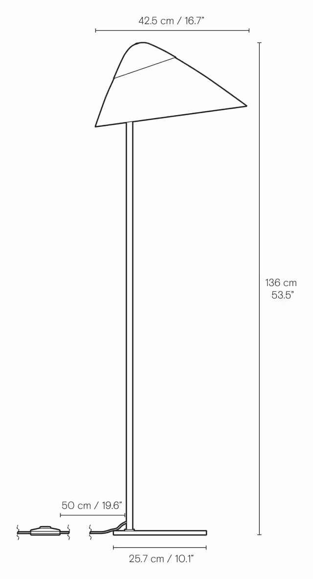 Gulvlampe - Wegner - Opala Midi - HJW03 - Billede 10