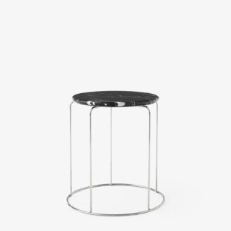 Sidebord - Verner Panton - Wire Stool marmor top - VP11