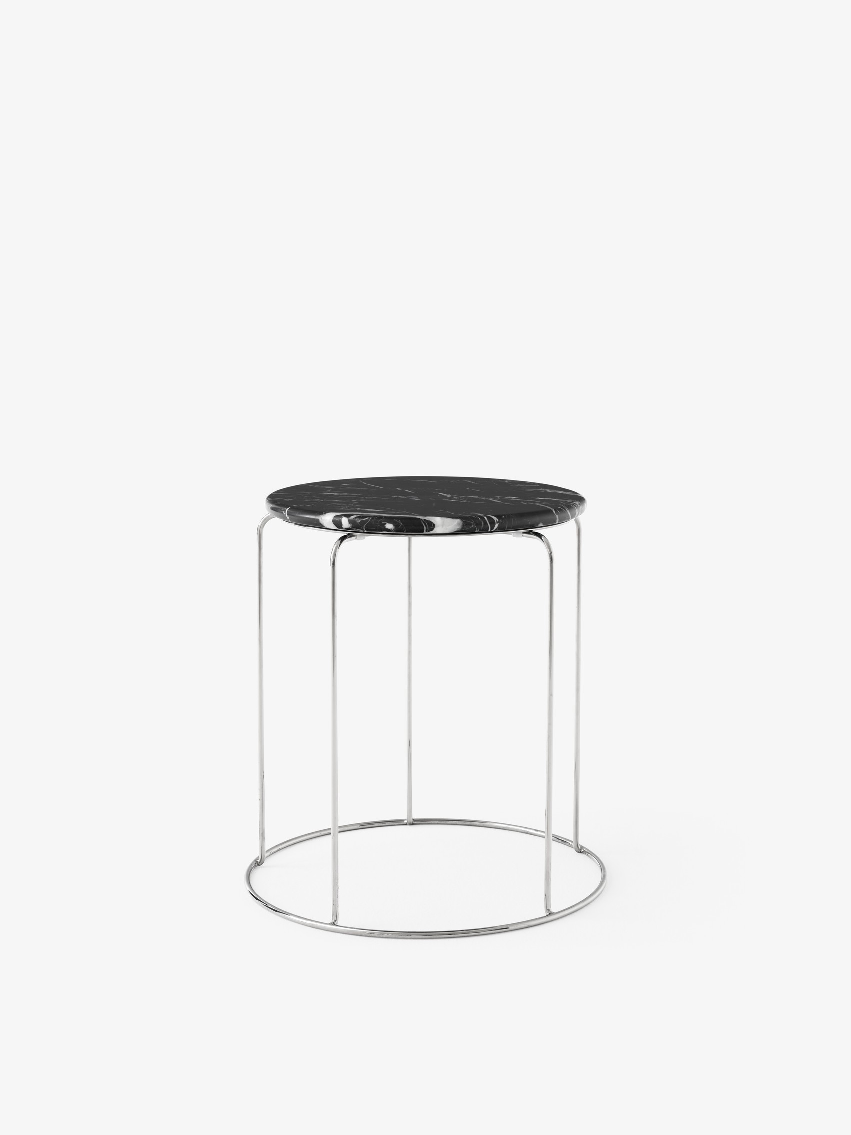 Sidebord - Verner Panton - Wire Stool marmor top - VP11