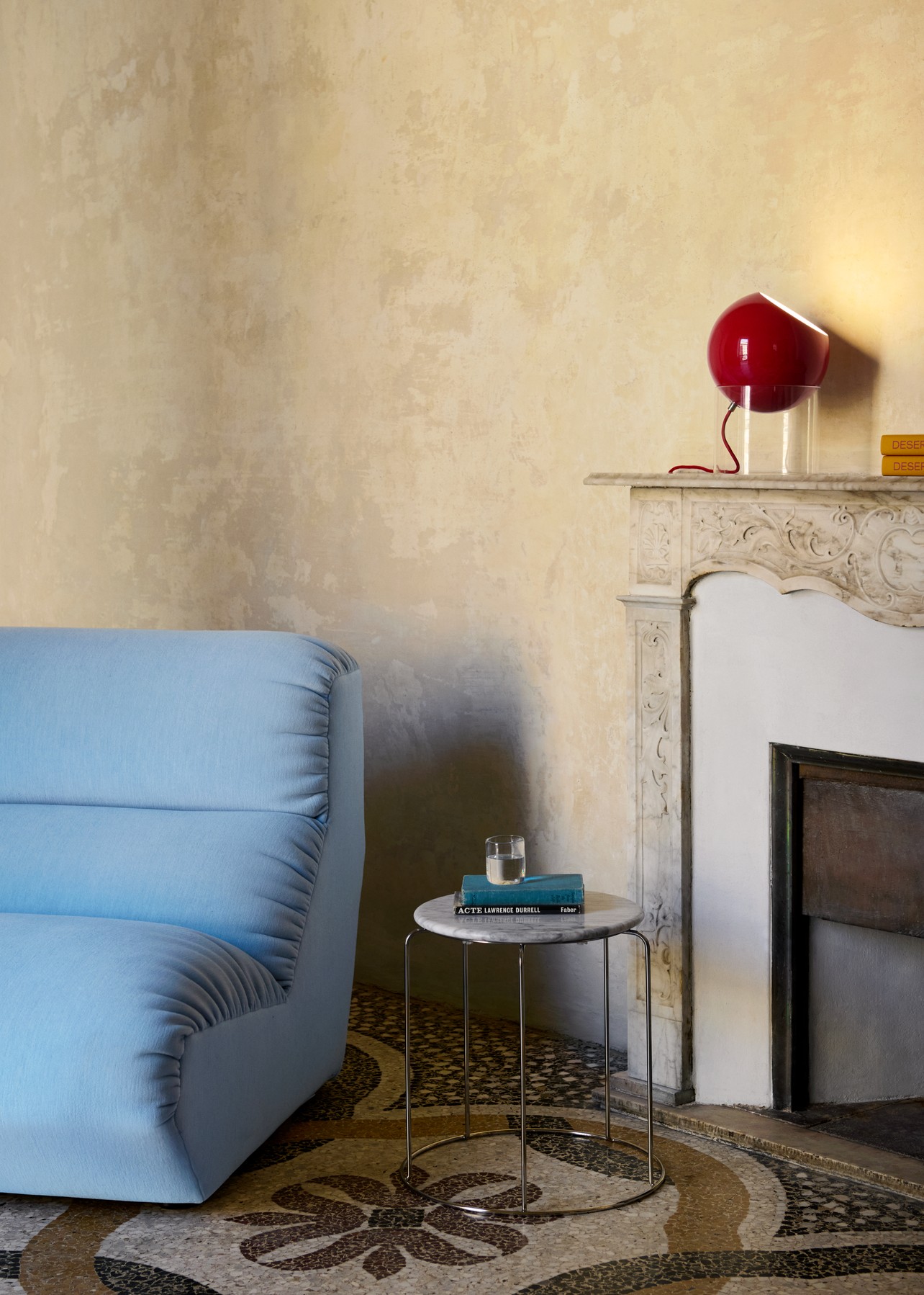 Sidebord - Verner Panton - Wire Stool marmor top - VP11 - Billede 18