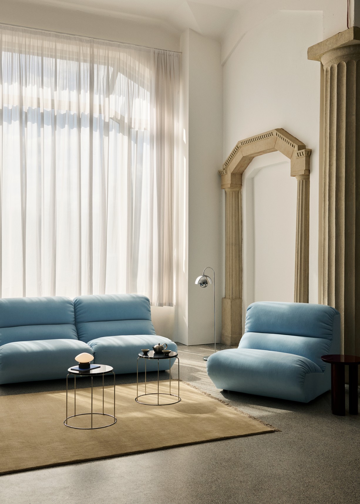 Sidebord - Verner Panton - Wire Stool marmor top - VP11 - Billede 20