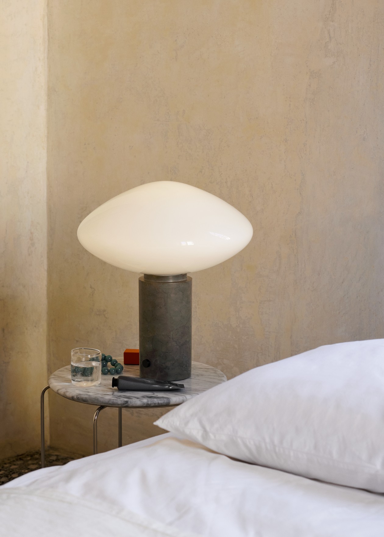 Sidebord - Verner Panton - Wire Stool marmor top - VP11 - Billede 12