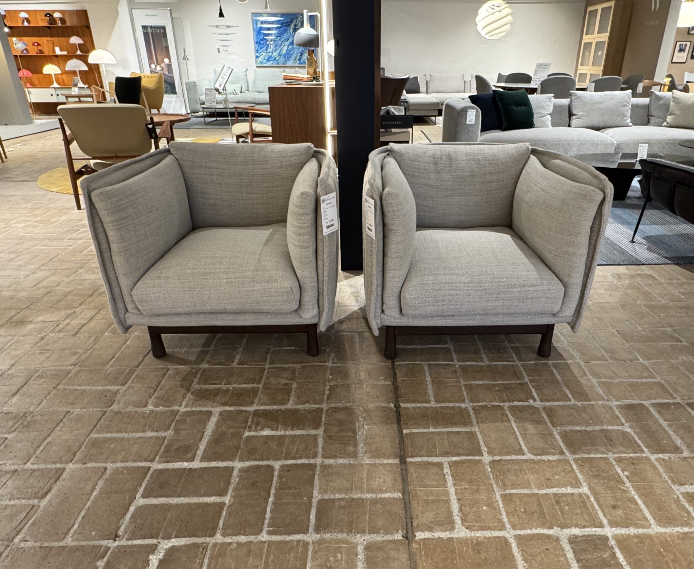 Loungestol – Wendelbo - Model Kite Club - Sæt pris ! (2 stole - udstillingsmodeller)