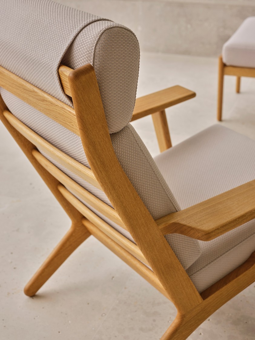 Loungestol - Wegner - Model CH291 - Billede 7