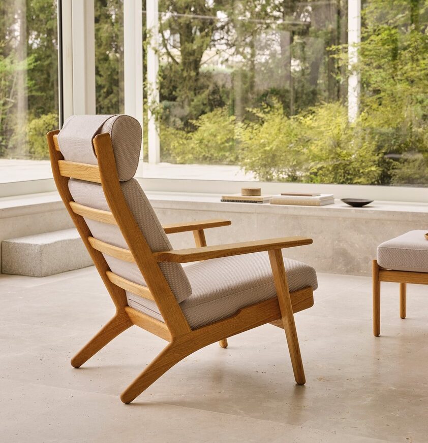 Loungestol - Wegner - Model CH291 - Billede 3