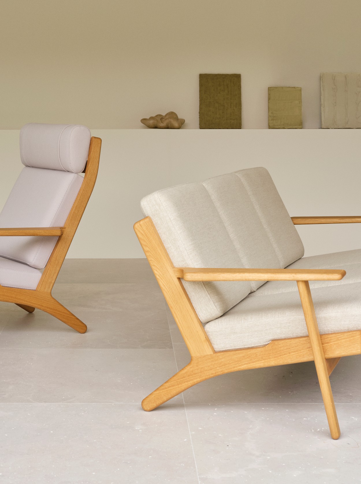 Loungestol - Wegner - Model CH291 - Billede 11