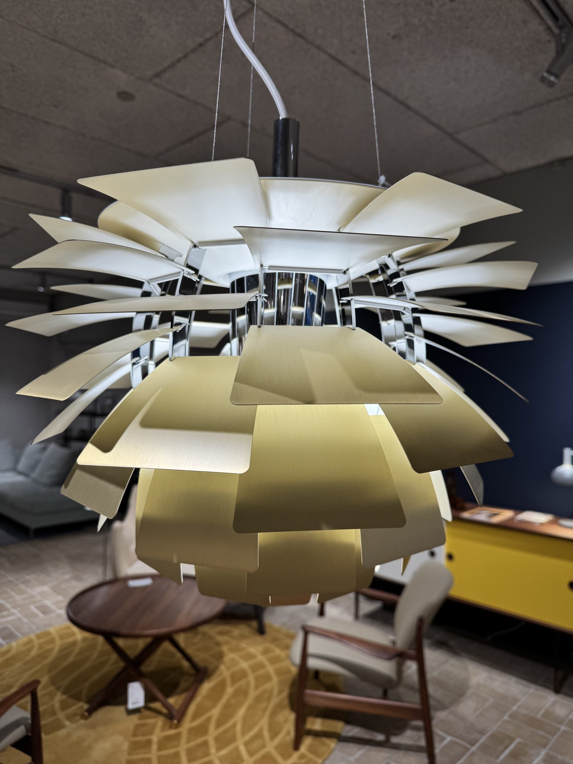 Pendel - PH Artichoke Ø480 - Børstet Messing (udstillingsmodel) - Billede 5