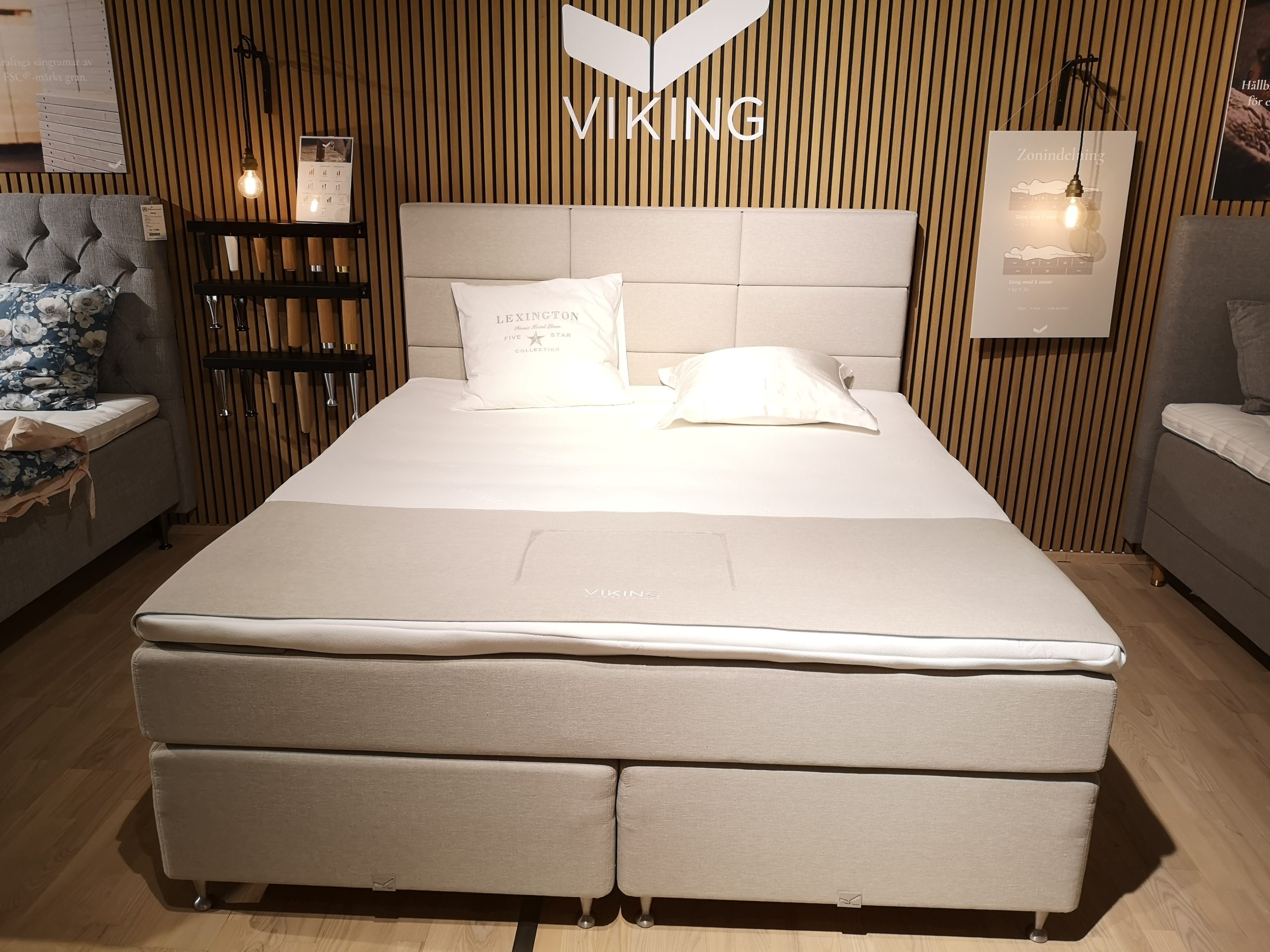 Viking Beds - kontinental seng - Birka (udstillingsmodel)