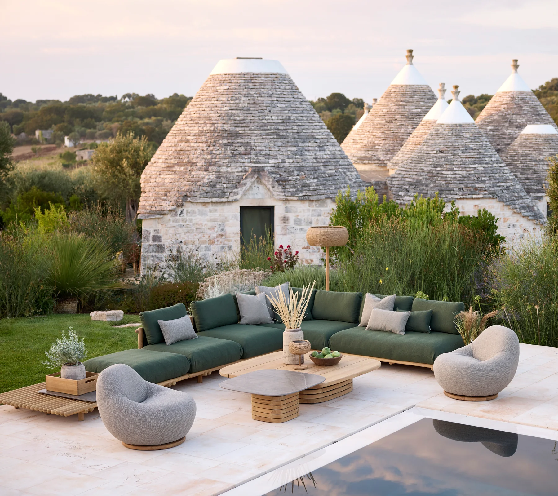 Gem loungestol med teak drejefod - Cane-line - Billede 13