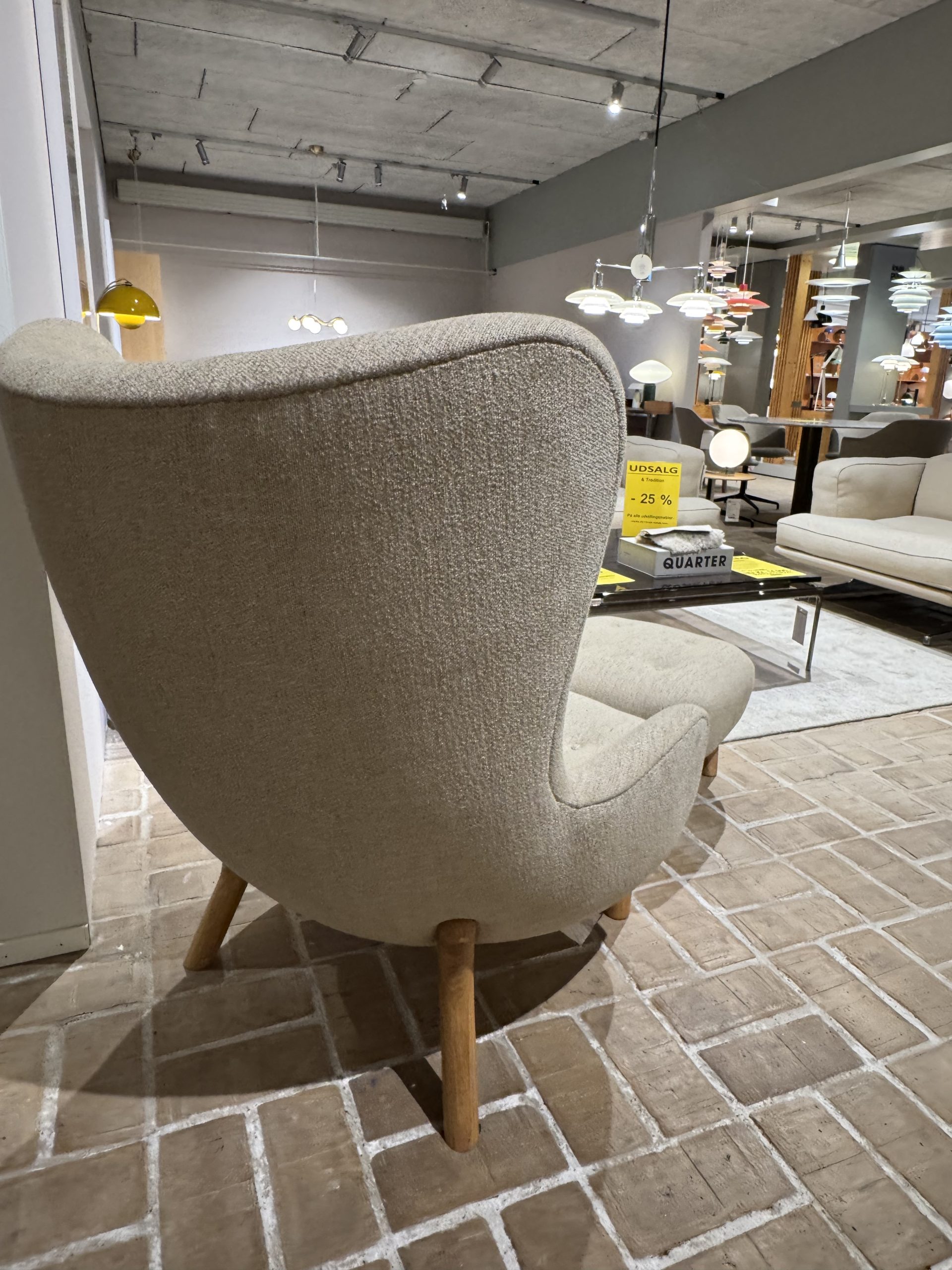 Loungestol model Petra VB3+ATD1 - Inkl. skammel (udstillingsmodel) - Billede 6
