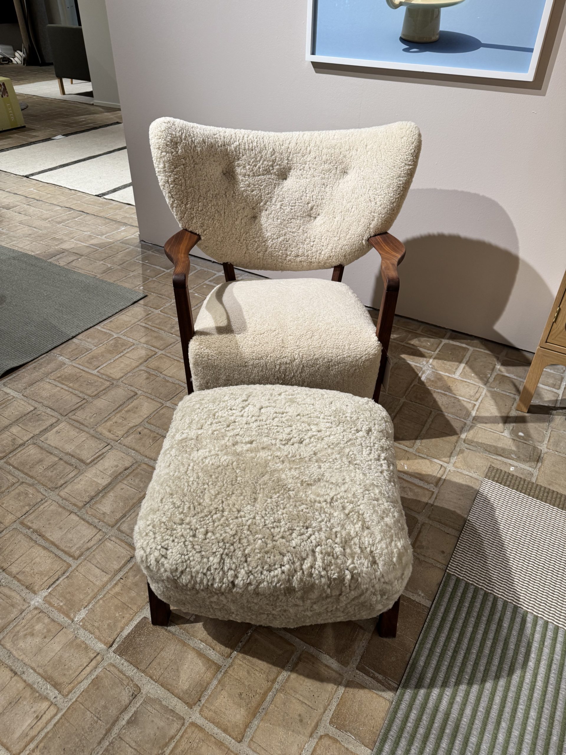 Loungestol model Wulff ATD2 - Inkl. skammel (udstillingsmodel) - Billede 3