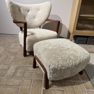 Loungestol model Wulff ATD2 - Inkl. skammel (udstillingsmodel)