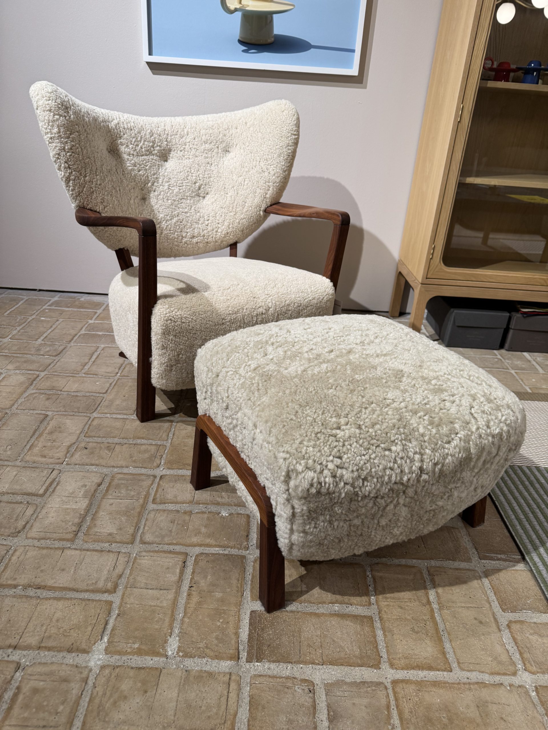 Loungestol model Wulff ATD2 - Inkl. skammel (udstillingsmodel)