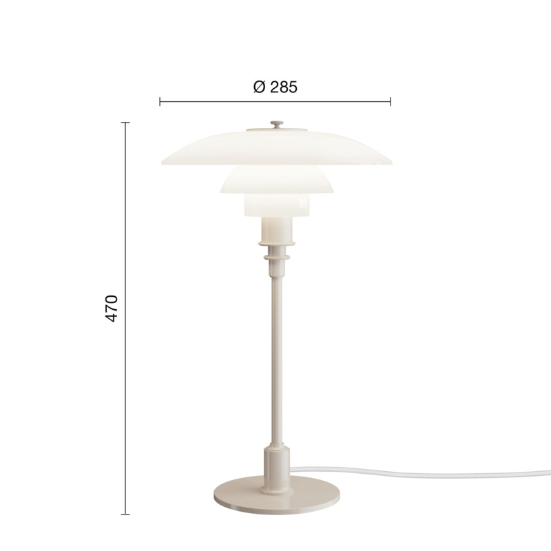 Bordlampe - PH 3/2 Glossy - Poul Henningsen - Billede 31