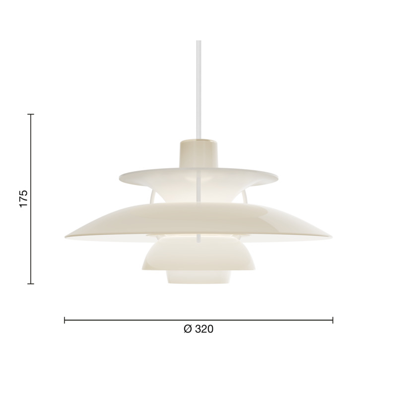 Pendel - PH 5 - Ø320 Opal - Poul Henningsen - Billede 37